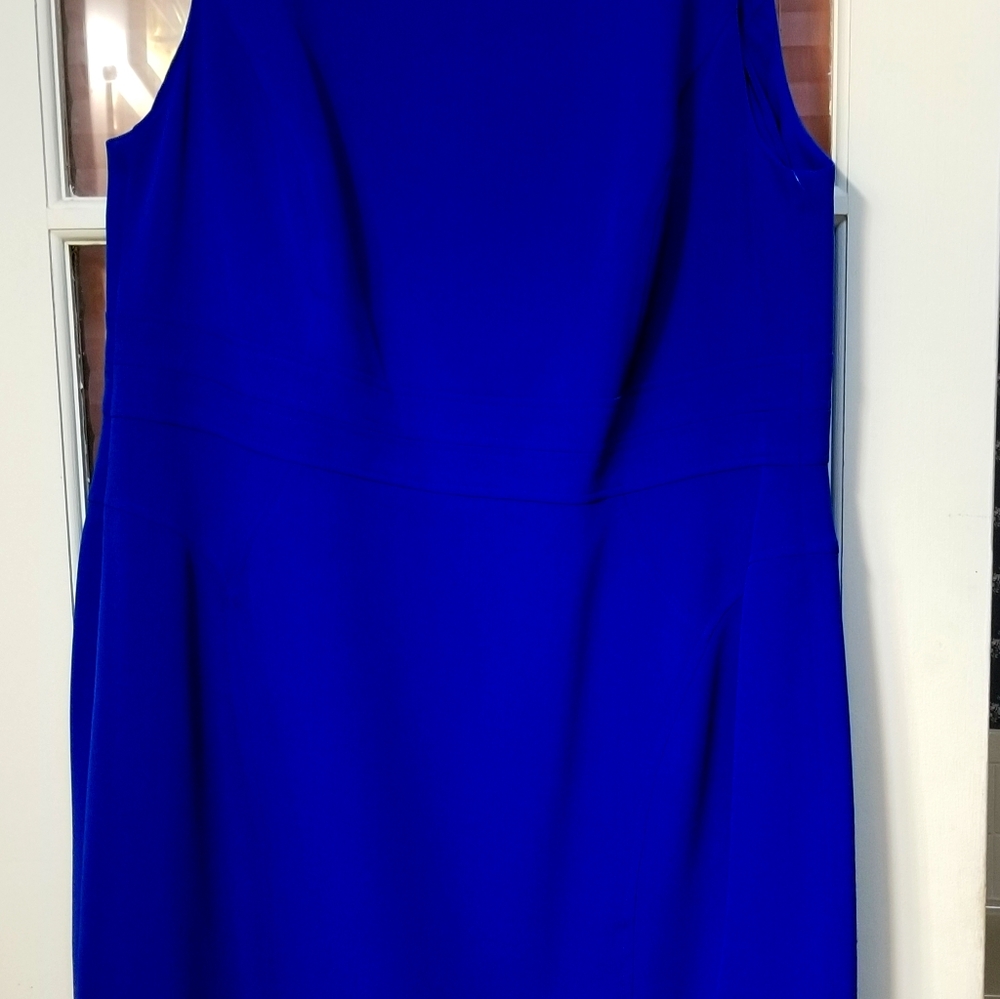 Kasper Blue Sheath Dress